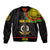 Custom Vanuatu Sleeve Zip Bomber Jacket Polynesia Circle LT6 - Wonder Print Shop