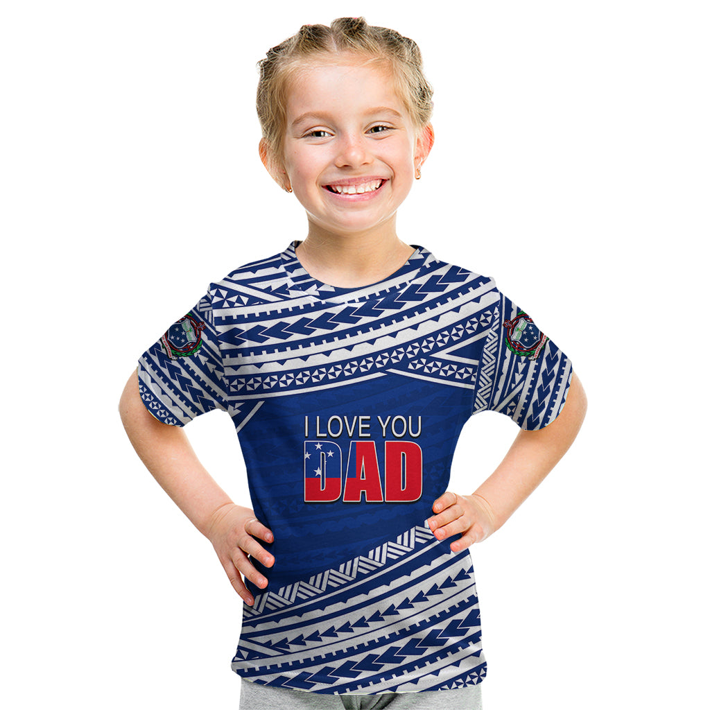 custom-personalised-happy-fathers-day-samoa-kid-t-shirt-i-love-you-dad-blue