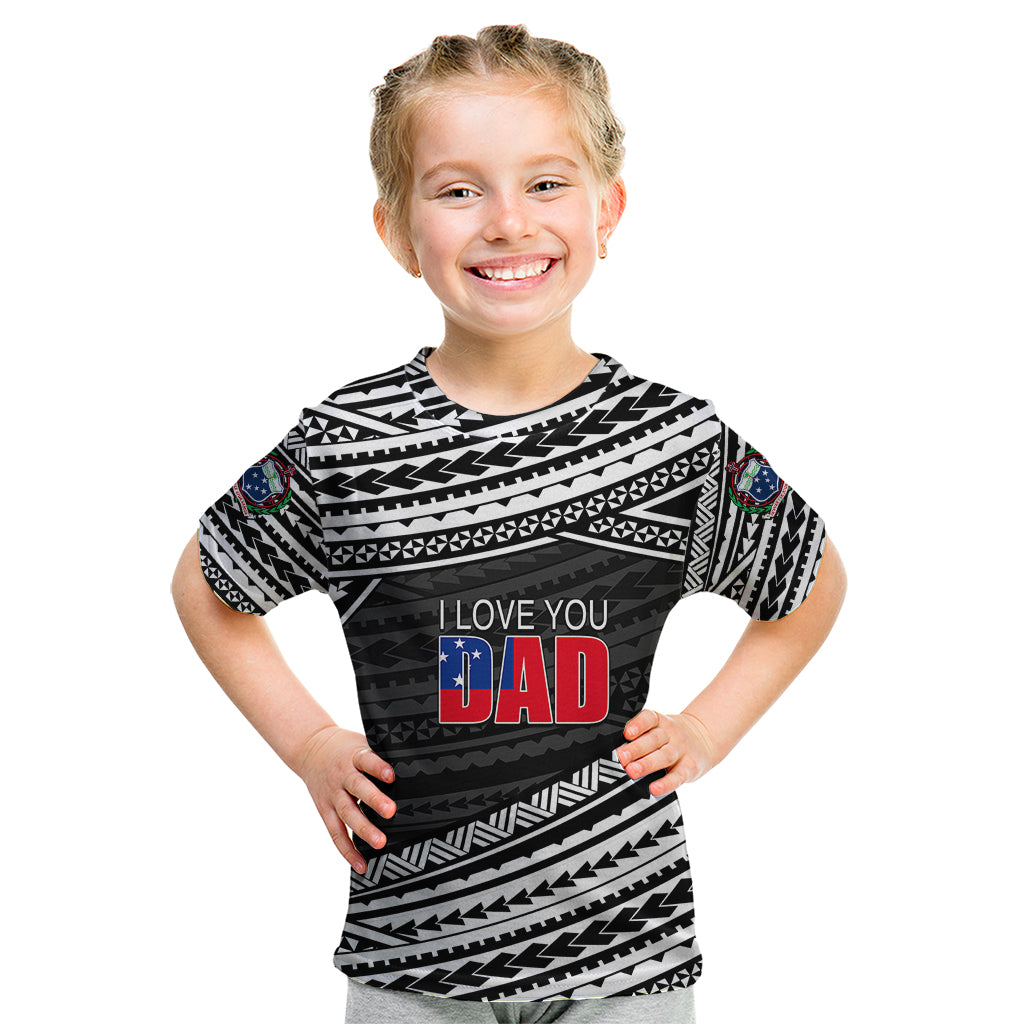 custom-personalised-happy-fathers-day-samoa-kid-t-shirt-i-love-you-dad-black