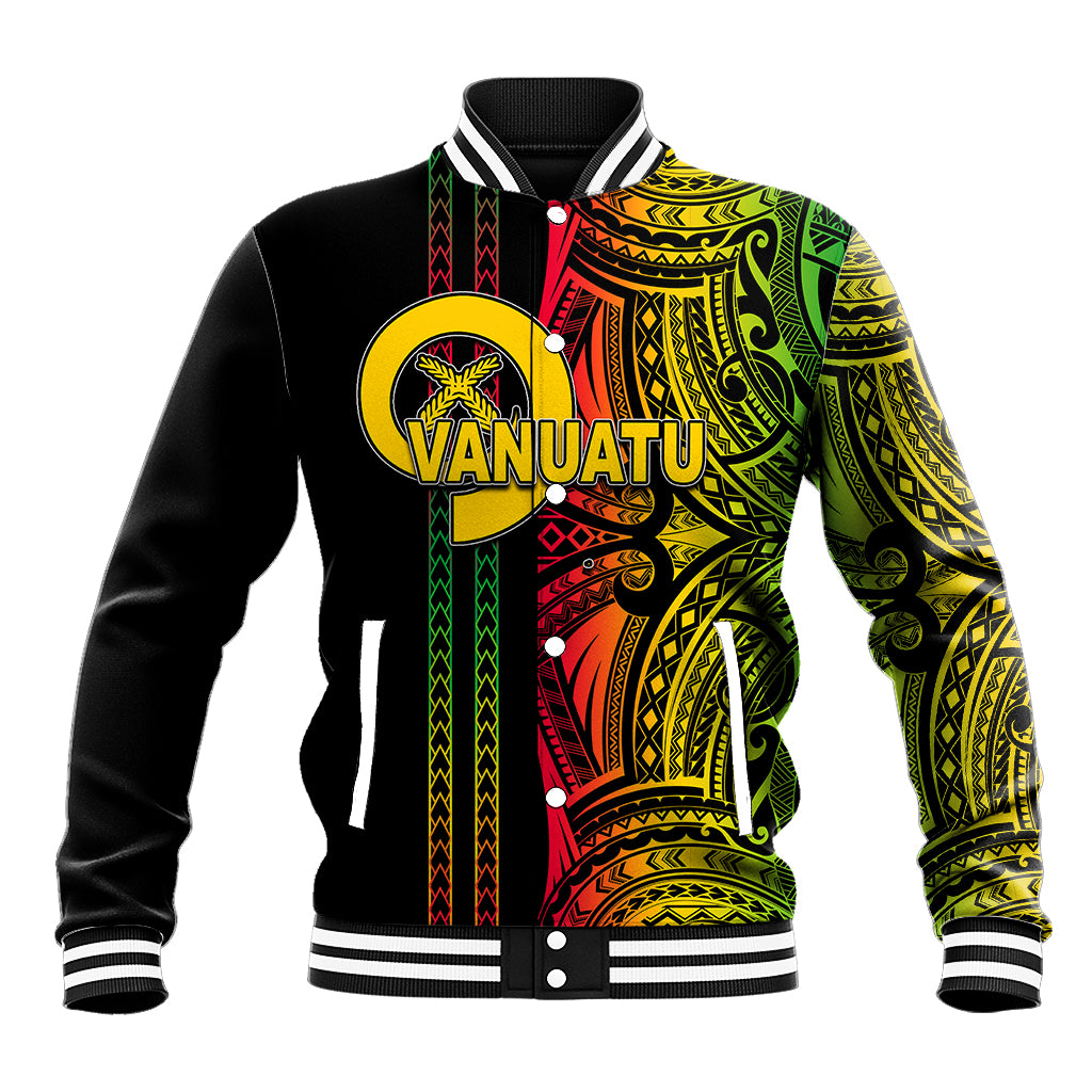 Custom Vanuatu Baseball Jacket Polynesian Tribal LT6 - Wonder Print Shop