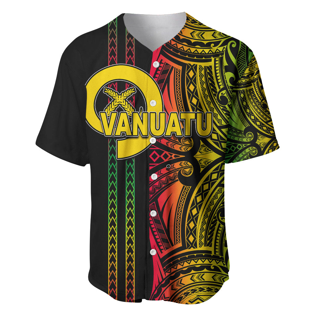 Custom Vanuatu Baseball Jersey Polynesian Tribal LT6 - Wonder Print Shop