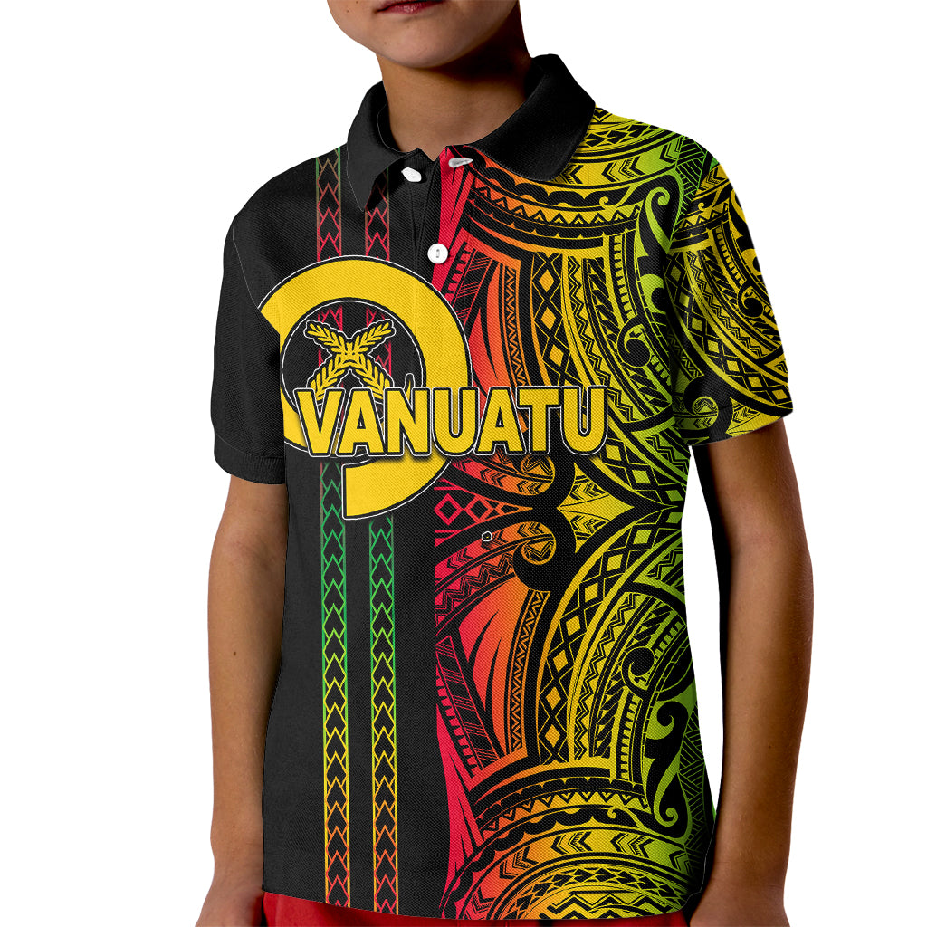 Custom Vanuatu Kid Polo Shirt Polynesian Tribal LT6 - Wonder Print Shop