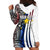 Custom Philippines Hoodie Dress Polynesian Tribal White LT6 - Wonder Print Shop