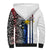 Custom Philippines Sherpa Hoodie Polynesian Tribal White LT6 - Wonder Print Shop