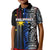 Custom Philippines Kid Polo Shirt Polynesian Tribal Black LT6 - Wonder Print Shop