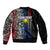 Custom Philippines Sleeve Zip Bomber Jacket Polynesian Tribal Black LT6 - Wonder Print Shop