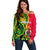 (Custom Personalised) Vanuatu Off Shoulder Sweater Polynesian Patterns LT6 - Wonder Print Shop