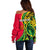 (Custom Personalised) Vanuatu Off Shoulder Sweater Polynesian Patterns LT6 - Wonder Print Shop