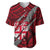 Polynesian Fiji Baseball Jersey with Coat Of Arms Claws Style - Red LT6 - Wonder Print Shop