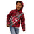 Polynesian Fiji Kid Hoodie with Coat Of Arms Claws Style - Red LT6 - Wonder Print Shop