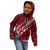 Polynesian Fiji Kid Hoodie with Coat Of Arms Claws Style - Red LT6 - Wonder Print Shop