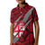 Polynesian Fiji Kid Polo Shirt with Coat Of Arms Claws Style - Red LT6 - Wonder Print Shop