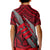 Polynesian Fiji Kid Polo Shirt with Coat Of Arms Claws Style - Red LT6 - Wonder Print Shop