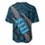 Polynesian Fiji Baseball Jersey with Coat Of Arms Claws Style - Blue LT6 - Wonder Print Shop