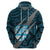 Polynesian Fiji Hoodie with Coat Of Arms Claws Style - Blue LT6 - Wonder Print Shop