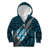 Polynesian Fiji Kid Hoodie with Coat Of Arms Claws Style - Blue LT6 - Wonder Print Shop