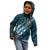 Polynesian Fiji Kid Hoodie with Coat Of Arms Claws Style - Blue LT6 - Wonder Print Shop