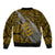 Polynesian Fiji Bomber Jacket with Coat Of Arms Claws Style - Gold LT6 - Wonder Print Shop