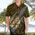 Polynesian Fiji Hawaiian Shirt with Coat Of Arms Claws Style - Gold LT6 - Wonder Print Shop