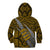 Polynesian Fiji Kid Hoodie with Coat Of Arms Claws Style - Gold LT6 - Wonder Print Shop