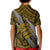 Polynesian Fiji Kid Polo Shirt with Coat Of Arms Claws Style - Gold LT6 - Wonder Print Shop