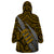 Polynesian Fiji Wearable Blanket Hoodie with Coat Of Arms Claws Style - Gold LT6 - Wonder Print Shop