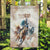 Personalised Kentucky Horse Racing Garden Flag 150th Anniversary - Wonder Print Shop