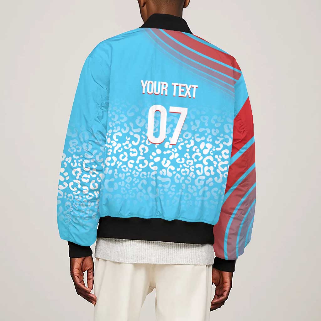 DR Congo WC2026 Custom Guernsey Leopard Inspired Bomber Jacket