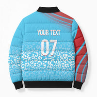 DR Congo WC2026 Custom Guernsey Leopard Inspired Bomber Puffer Jacket