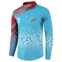 DR Congo WC2026 Custom Guernsey Leopard Inspired Button Sweatshirt