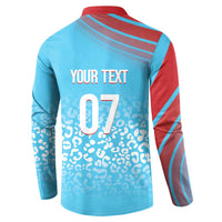 DR Congo WC2026 Custom Guernsey Leopard Inspired Button Sweatshirt