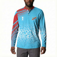 DR Congo WC2026 Custom Guernsey Leopard Inspired Button Sweatshirt