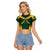 South Africa Rugby 2023 Raglan Cropped T Shirt Bokke Champions - Wonder Print Shop