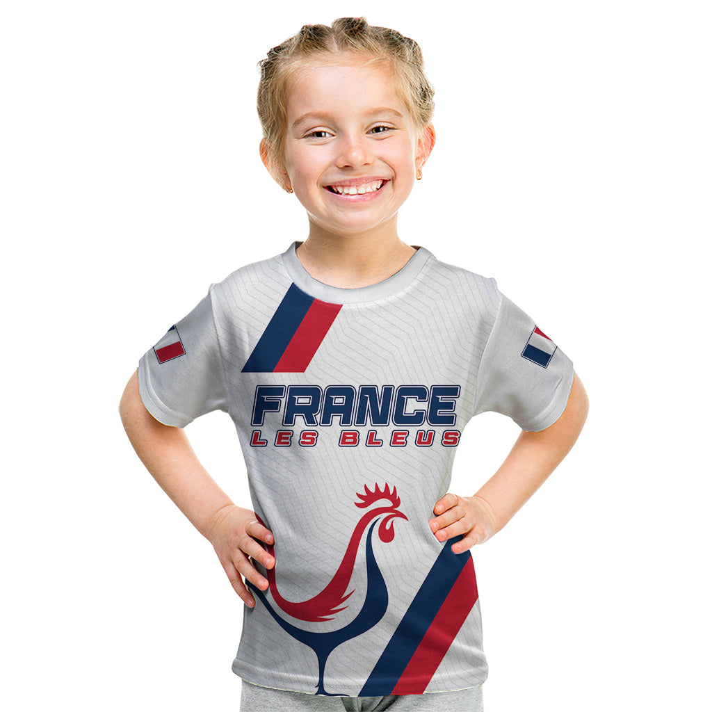 France Rugby 2023 Kid T Shirt Les Blues Roosters - Wonder Print Shop