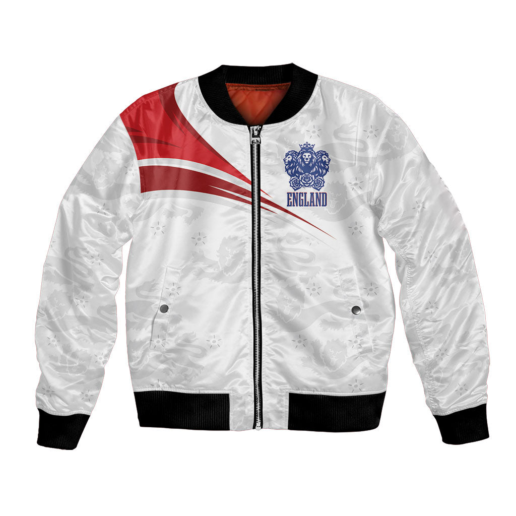 England Football WC2026 Custom Bomber Jacket Three Lions - Happy And Glorious