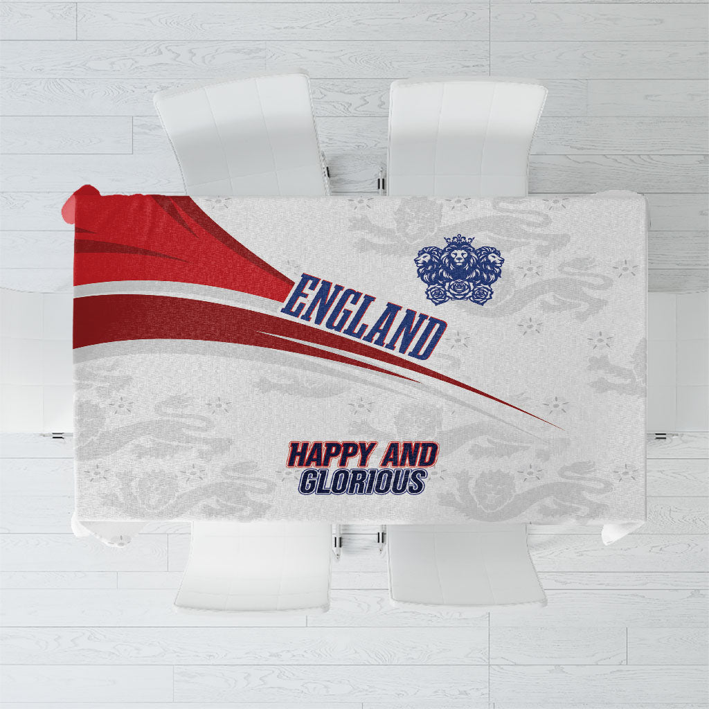 England Football WC2026 Tablecloth Three Lions - Happy And Glorious