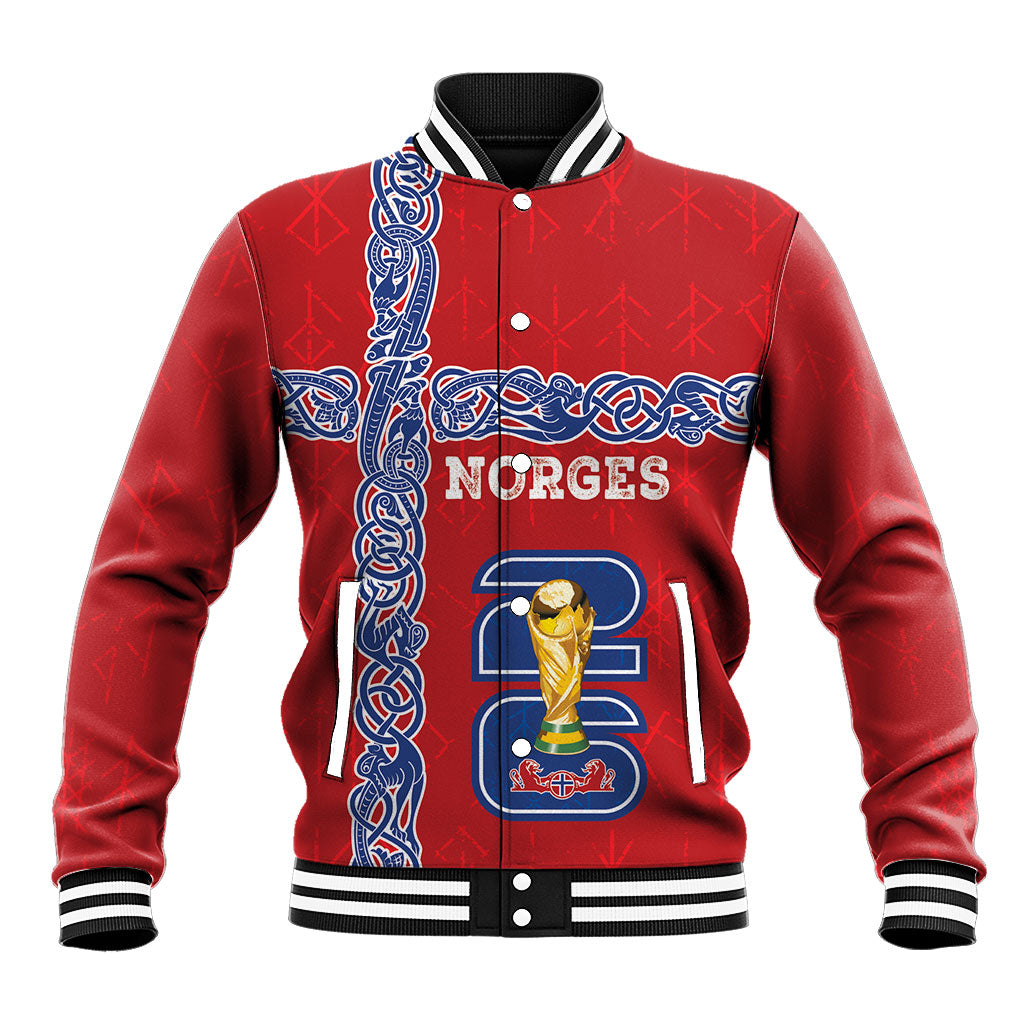 Norway Football WC2026 Custom Baseball Jacket Norges Landslaget Vikings