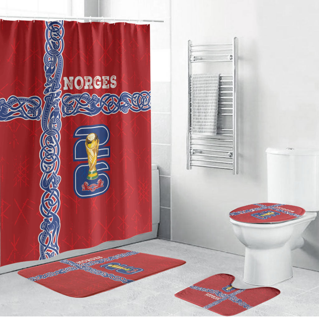 Norway Football WC2026 Bathroom Set Norges Landslaget Vikings