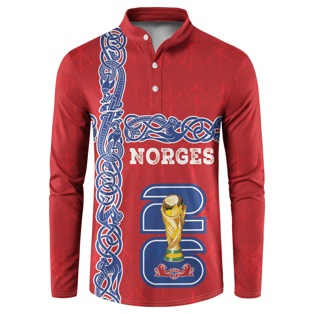 Norway Football WC2026 Custom Button Sweatshirt Norges Landslaget Vikings