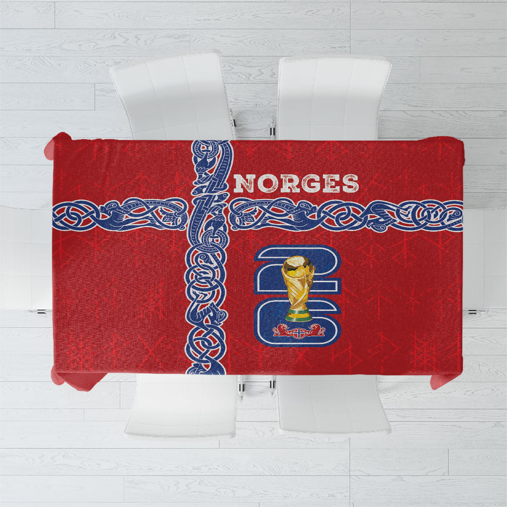 Norway Football WC2026 Tablecloth Norges Landslaget Vikings