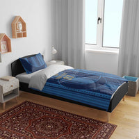 Saudi Football Al Zaeem Custom Bedding Set Crescent Moon - Wonder Print Shop
