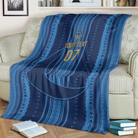 Saudi Football Al Zaeem Custom Blanket Crescent Moon - Wonder Print Shop