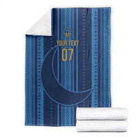 Saudi Football Al Zaeem Custom Blanket Crescent Moon - Wonder Print Shop