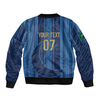 Saudi Football Al Zaeem Custom Bomber Jacket Crescent Moon - Wonder Print Shop
