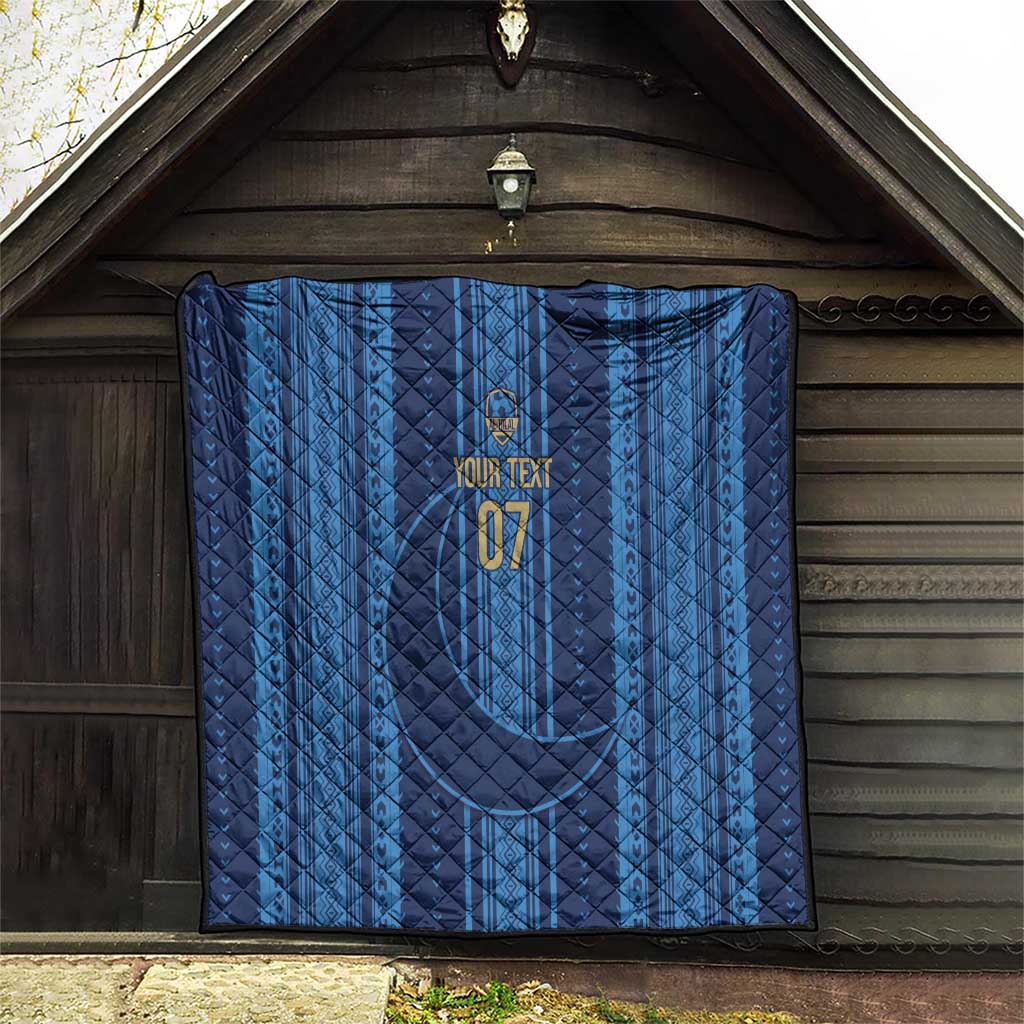 Saudi Football Al Zaeem Custom Quilt Crescent Moon - Wonder Print Shop