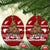 New Zealand Xmas Ceramic Ornament Mere Kirihimete - Santa With Kiwi Bird LT7 - Wonder Print Shop