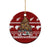 New Zealand Xmas Ceramic Ornament Mere Kirihimete - Santa With Kiwi Bird LT7 - Wonder Print Shop