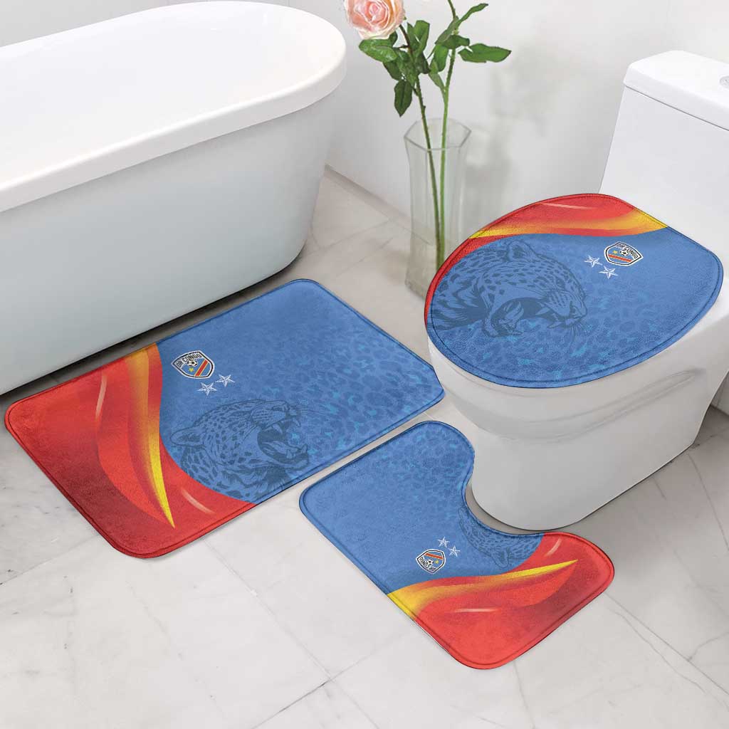 DR Congo Football 2026 Les Leopards Bathroom Set Glory Upon Glory - Wonder Print Shop