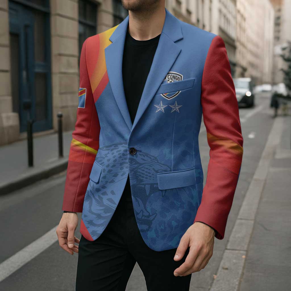 DR Congo Football 2026 Les Leopards Custom Blazer Glory Upon Glory - Wonder Print Shop