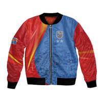 DR Congo Football 2026 Les Leopards Custom Bomber Jacket Glory Upon Glory - Wonder Print Shop